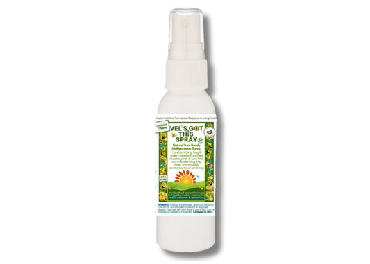 Vel's Got This Ever-Ready Pocket Travel Spray to Sanitize, Repel Bugs, Soothe Joints, Feet, & Cuts & Freshen Bodies & Rooms