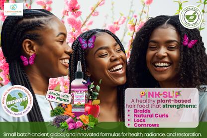 Pink Slip: Plant-Based Straightening, Strengthening, Curl Defining Lotion & Potent Hair Food...NO LYE!