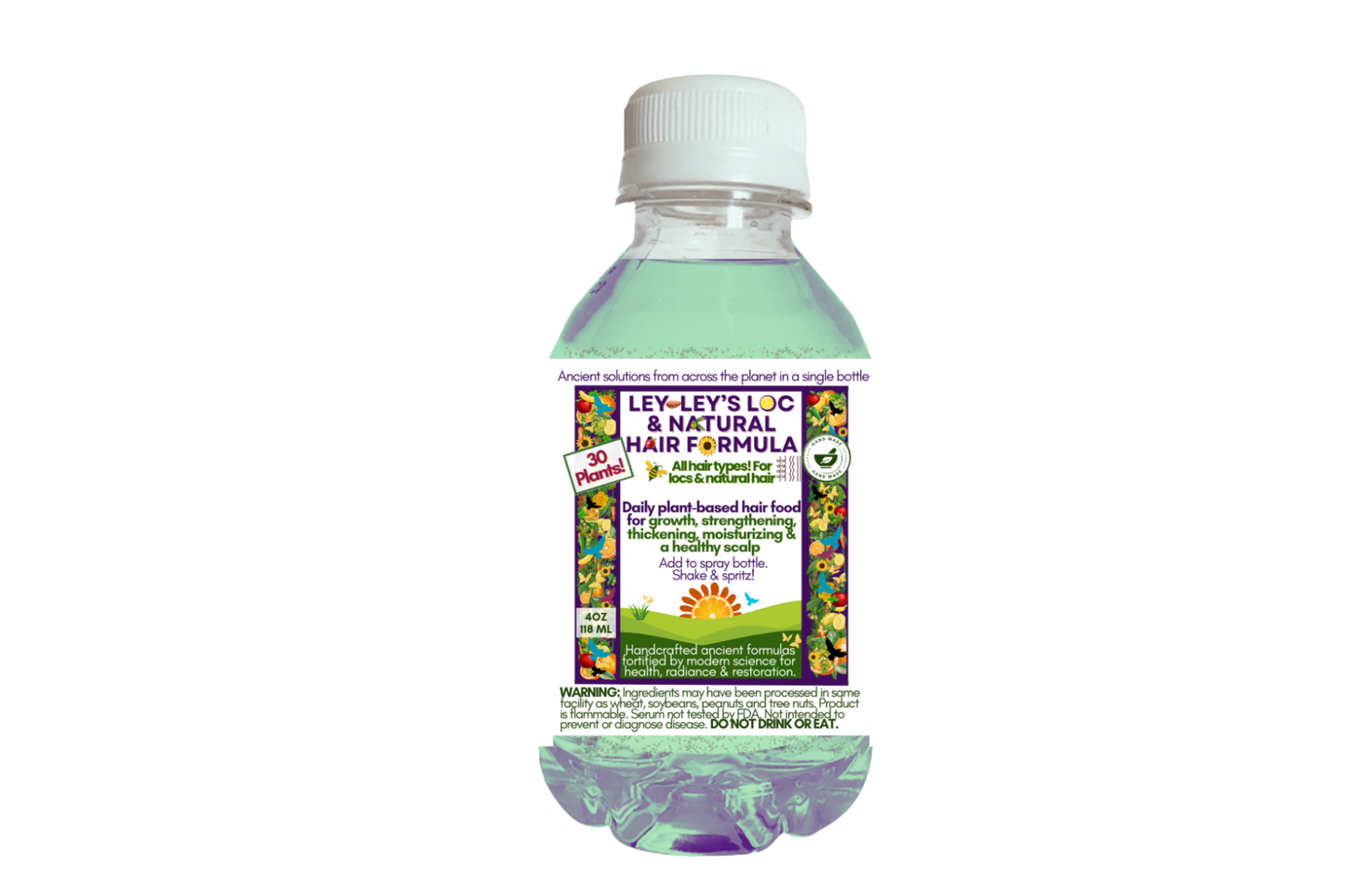 Leyley's Loc & Natural Hair Formula: A Liquid Hair Vitamin Food to Thicken, Refresh & Strengthen Locs, Braids & Natural Curls