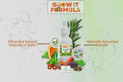48+ Super Plant-Powered GrowIt! Formula Hair, Eyebrow, Edges, Beard & Mustache Oil 2oz